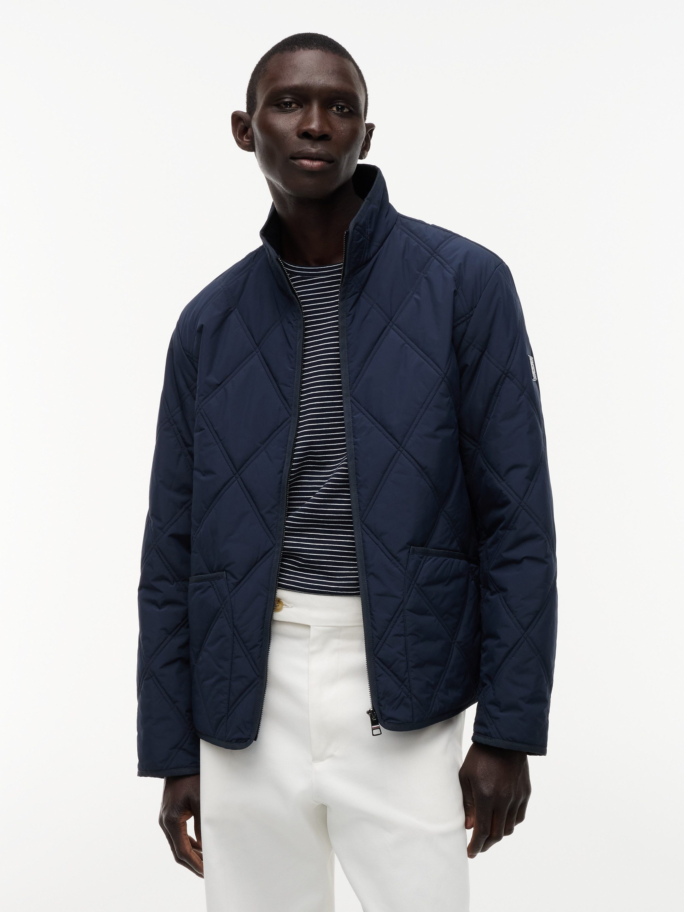 Tommy Hilfiger Steppjacke DIAMOND QUILT mit Rautensteppung und Reißverschluss