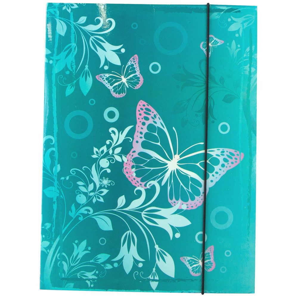 Schreibmappe Gummizugmappe DIN A4 - Floral