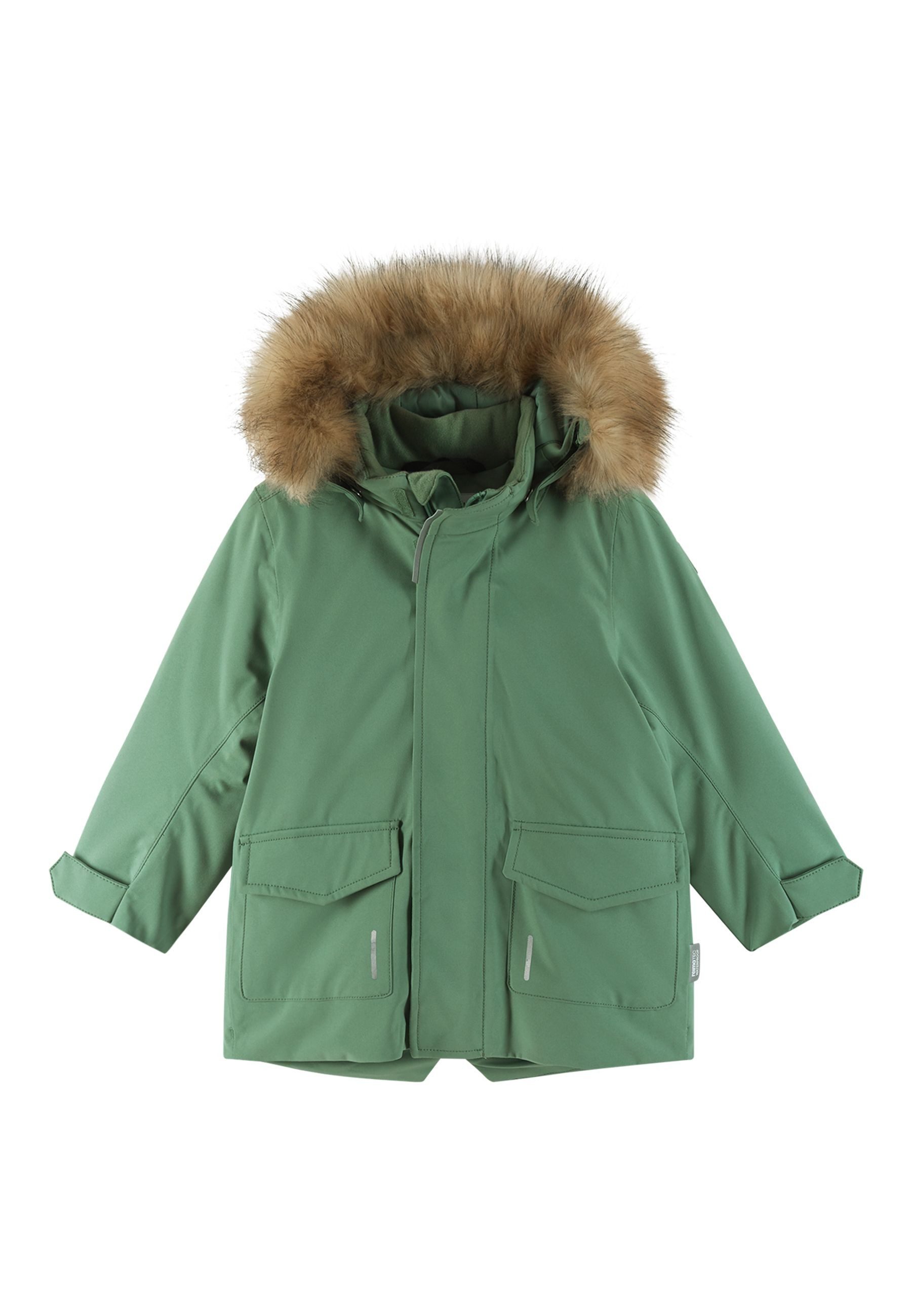 reima Winterjacke MUTKA ReimaTec Winterjacke recyceltes Material, mit abnehmbarer, verstellbarer Kapuze