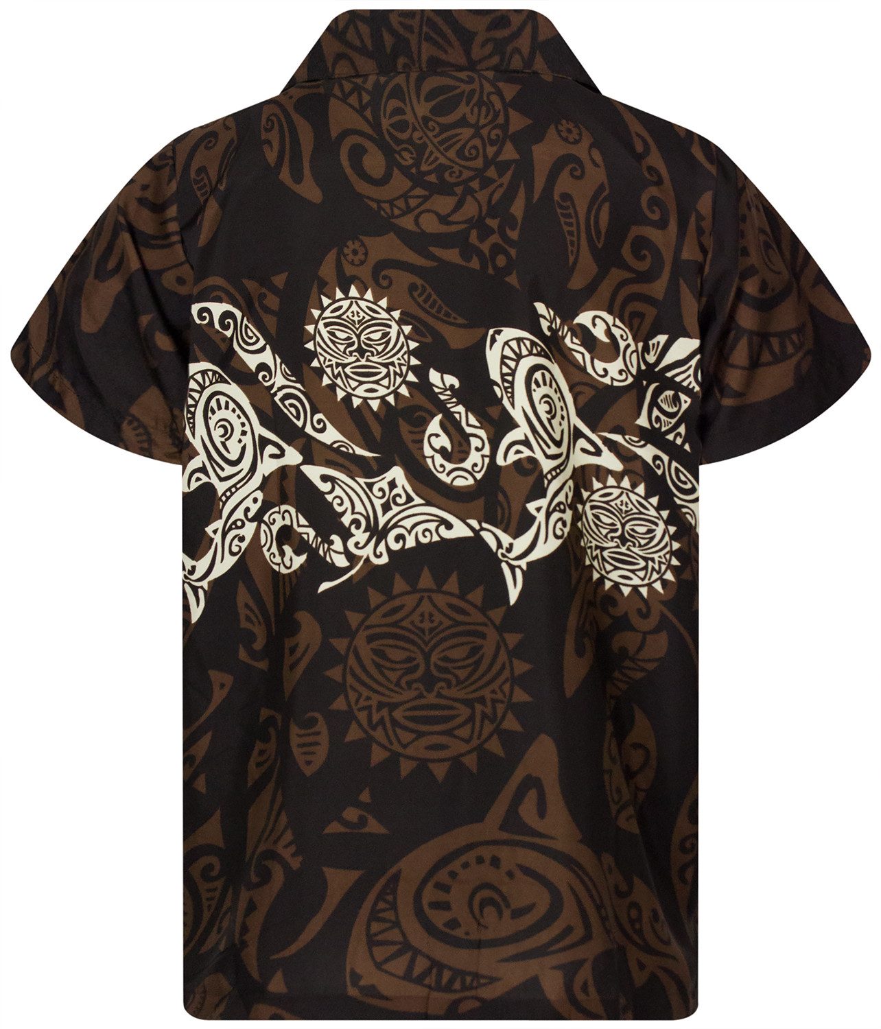 King Kameha Hawaiihemd Maori Chest Funky Hawaii-Hemd Herren Kurzarm Front-T günstig online kaufen