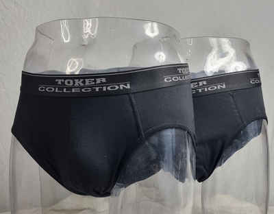 Toker Collection® Funktionsunterhose Herren Sportslip (Packung, 2er-Pack) mit Logo Webbund