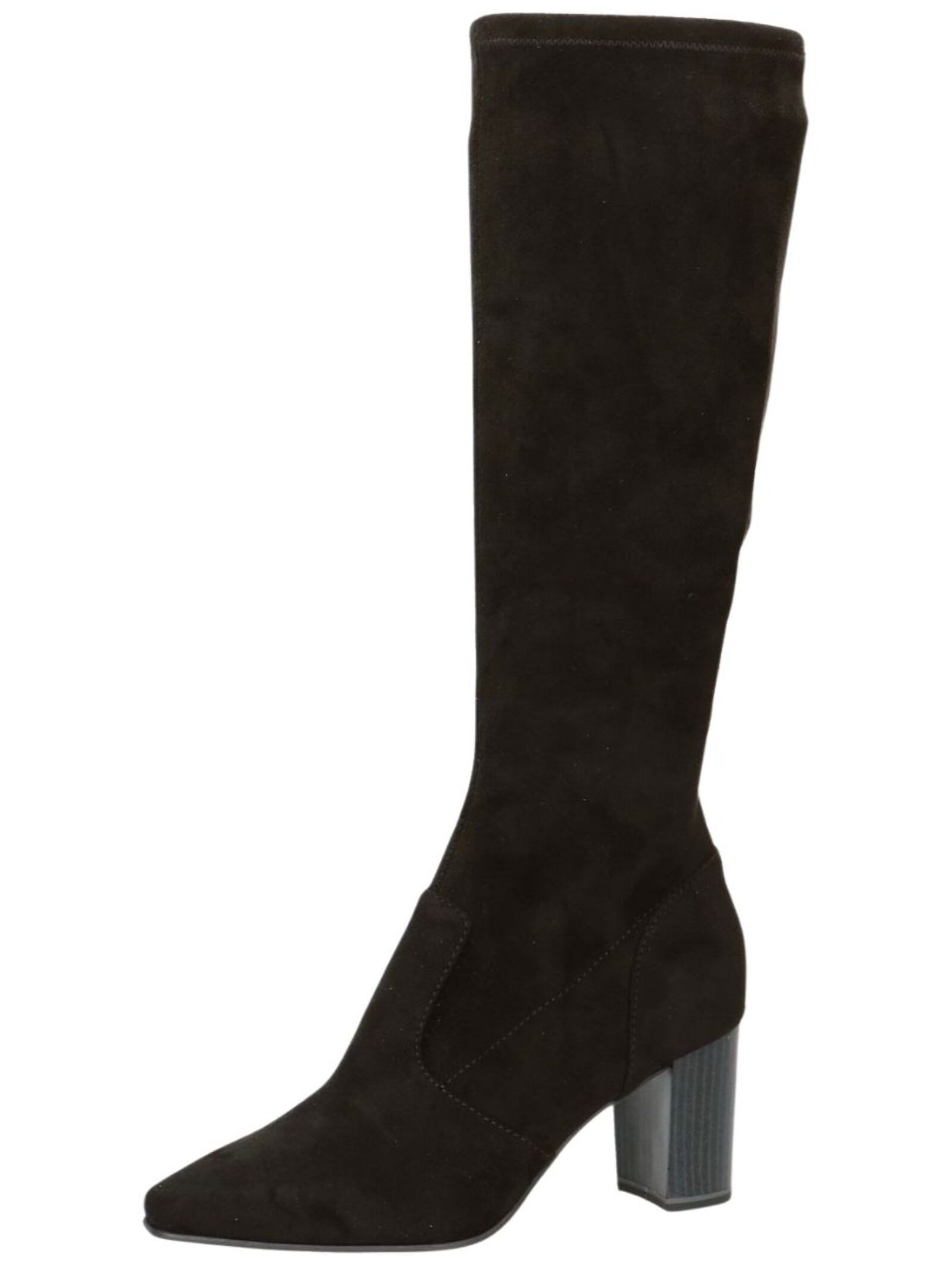 Stiefel Veloursleder . High-Heel-Stiefel