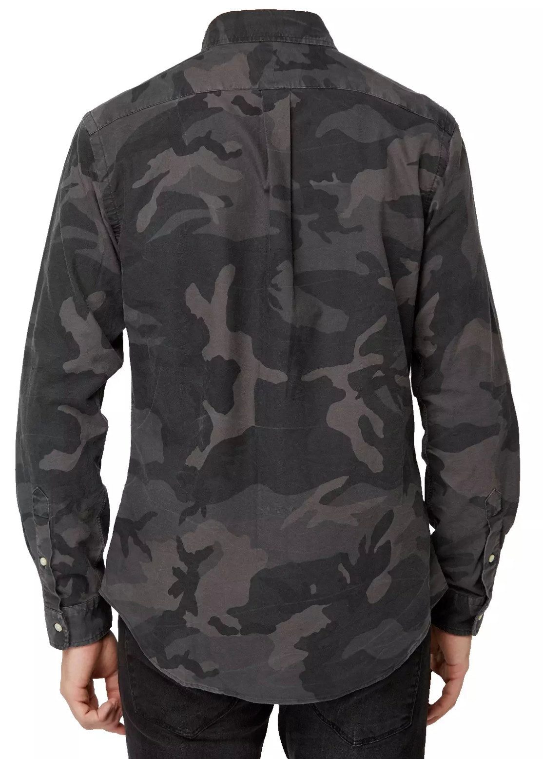Polo Ralph Lauren Langarmhemd Herren Hemd Camouflage Slim-Fit Slim-Fit-Hemd im Camouflage-Muster mit Button-down-Kragen
