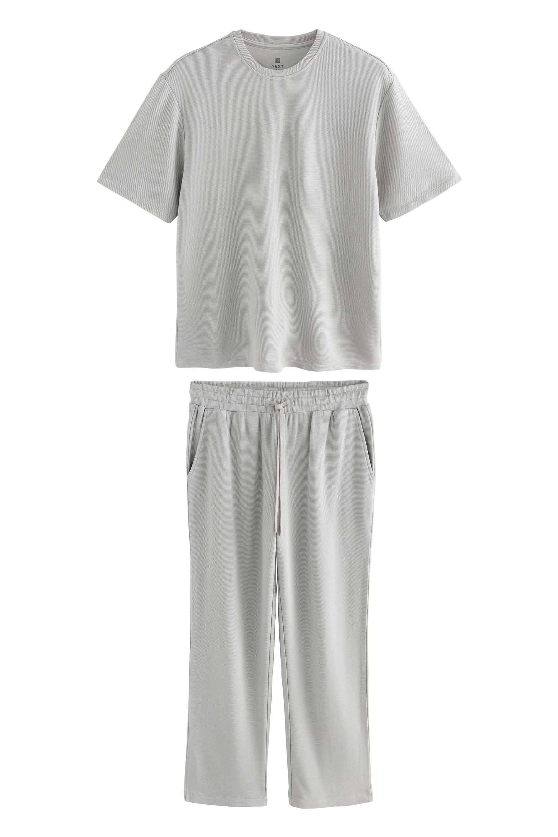 Next Pyjama Schlafanzug aus strukturiertem Modal günstig online kaufen