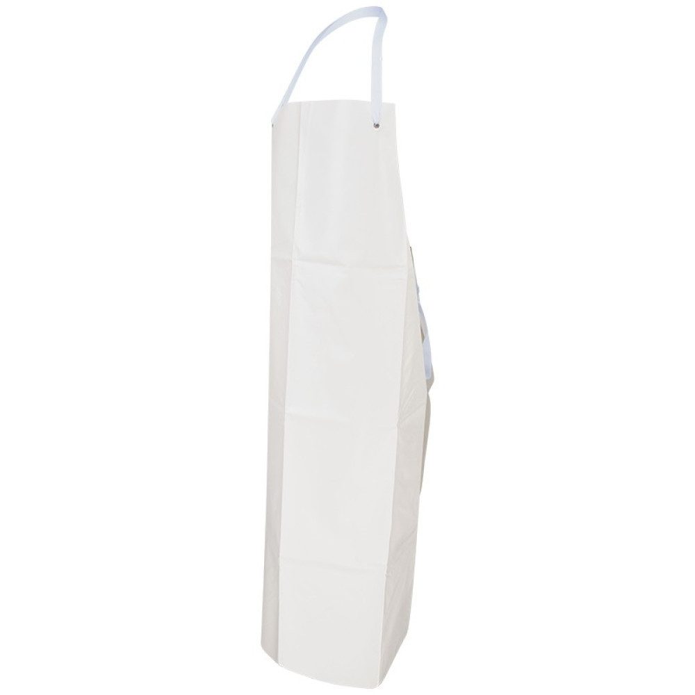 PRO FIT by Fitzner Kittelschürze PVC Schürze, Latzschürze,90 x 120 cm, weiß