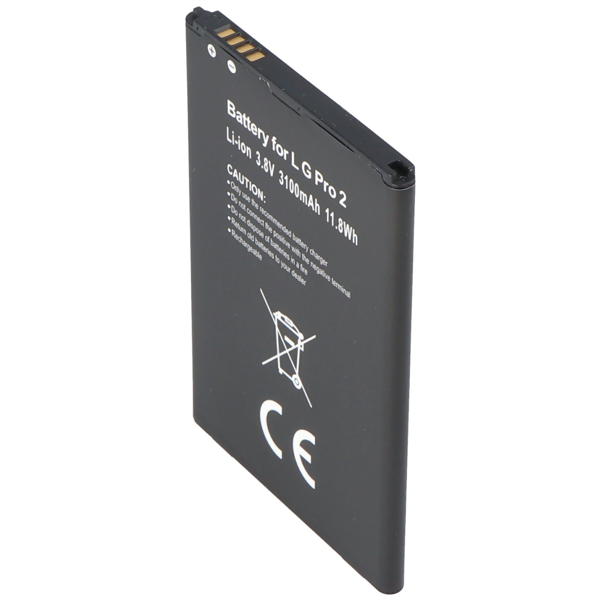 AccuCell Akku passend für LG G Pro 2, OPTIMUS G PRO 2, F350S, F350L, F350K, F3 Akku 3100 mAh (3,8 V) | Handy-Akkus