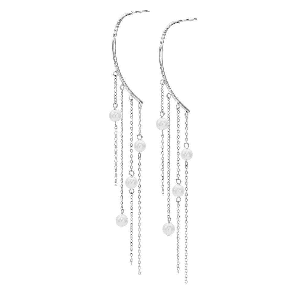 Oliver Weber Ohrring-Set Luxuriöse Stahlohrringe mit Perlen Lucina 23068