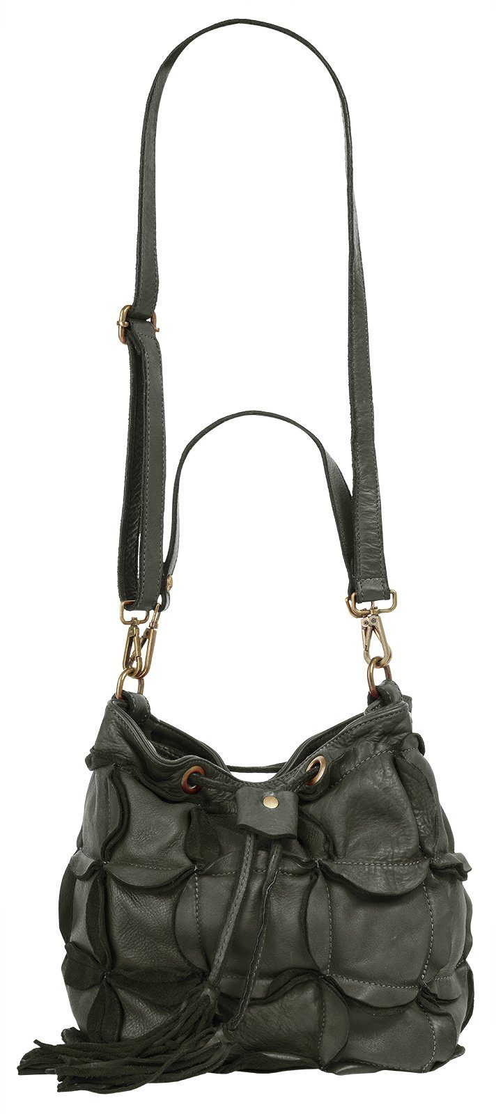 Samantha Look Henkeltasche, echt Leder, Made in Italy