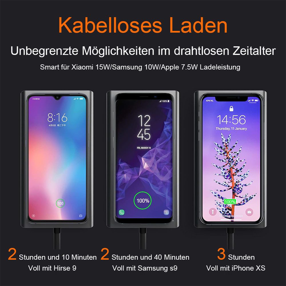 TUWENA Konsolen-Dockingstation HUB Dongle mit kabellosem Laden, 13 in 1 Docking Station Adapter