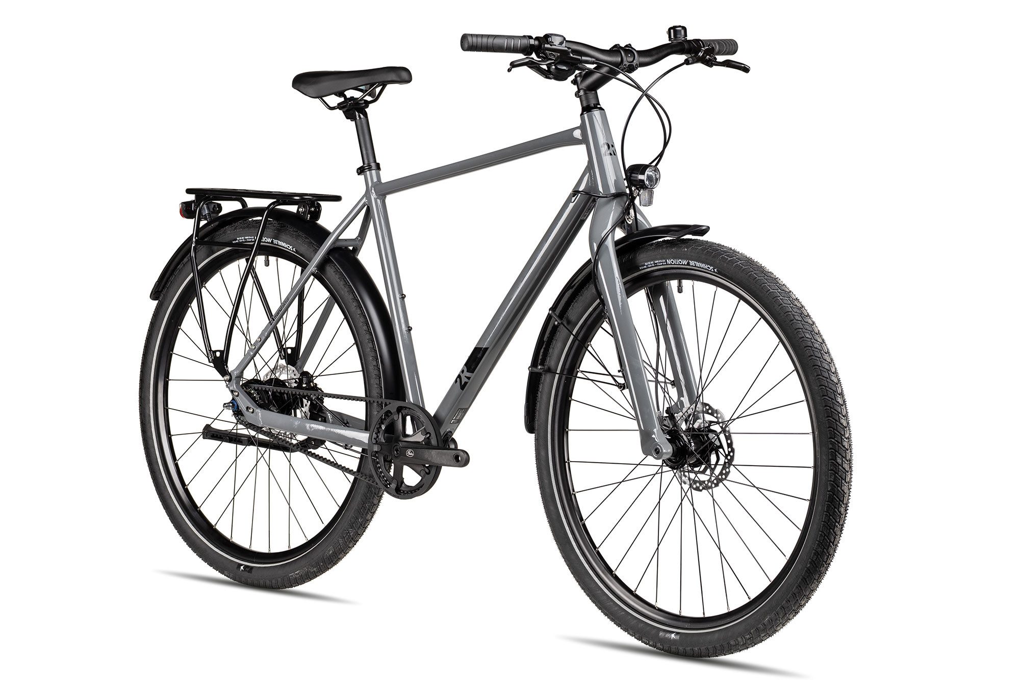 2R Manufaktur Cityrad 2R Manufaktur TRX THREE, 8 Gang Shimano Alfine 8-Gang SG-S7001-8 Schaltwerk, Nabenschaltung Freilauf, hydraulische Scheibenbremse schwarz/grau