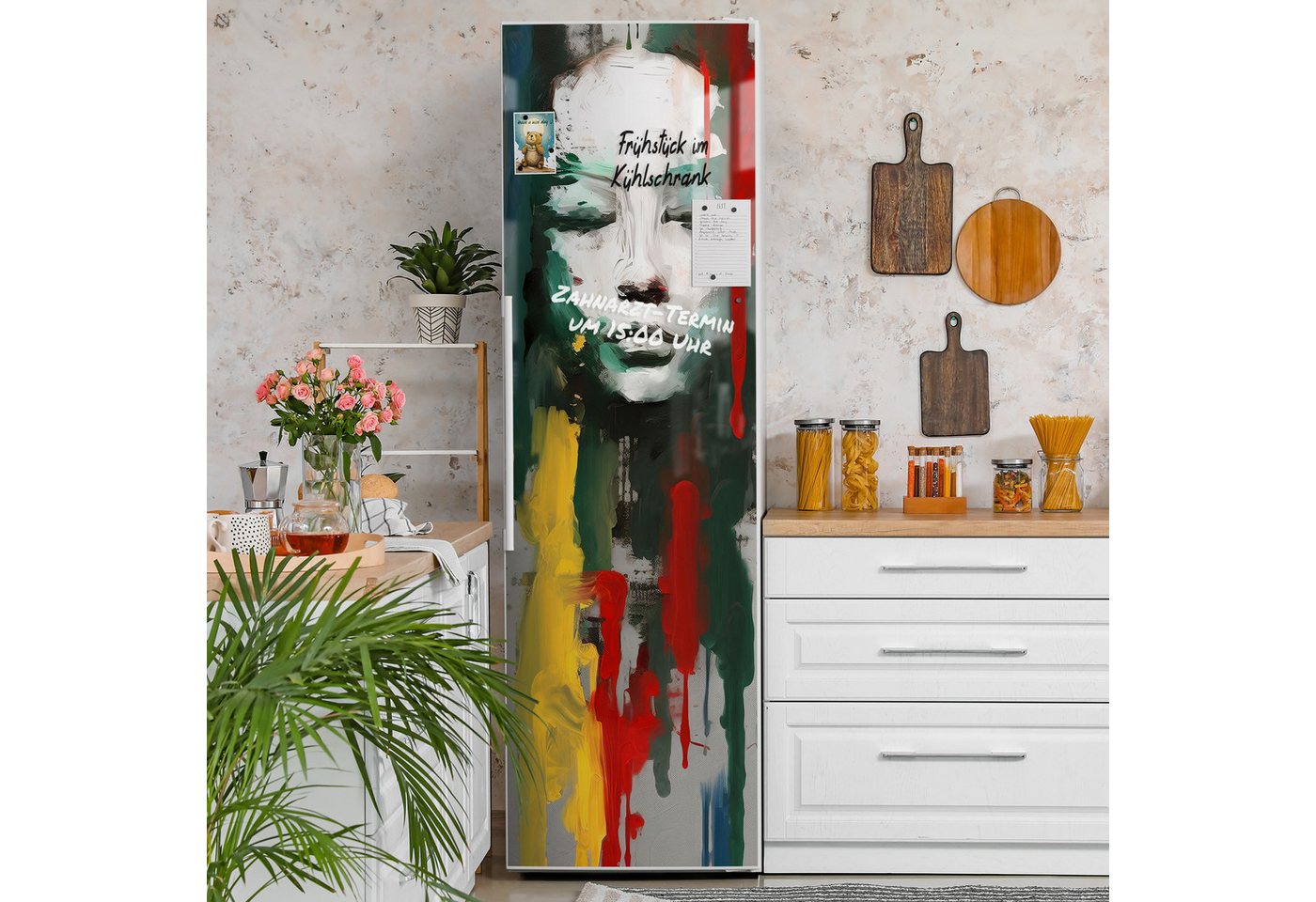 Thumbnail - DEQORI Magnetfolie 'Emotion in Farben', beschreibbar Kühlschrank Magnetmatte magnetisch Magnetfolie