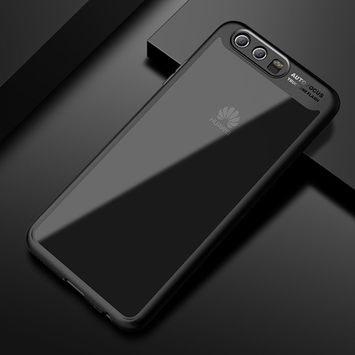 König Design Handyhülle Huawei P8 Lite 2017, Huawei P8 Lite 2017 Handyhülle Backcover Schwarz