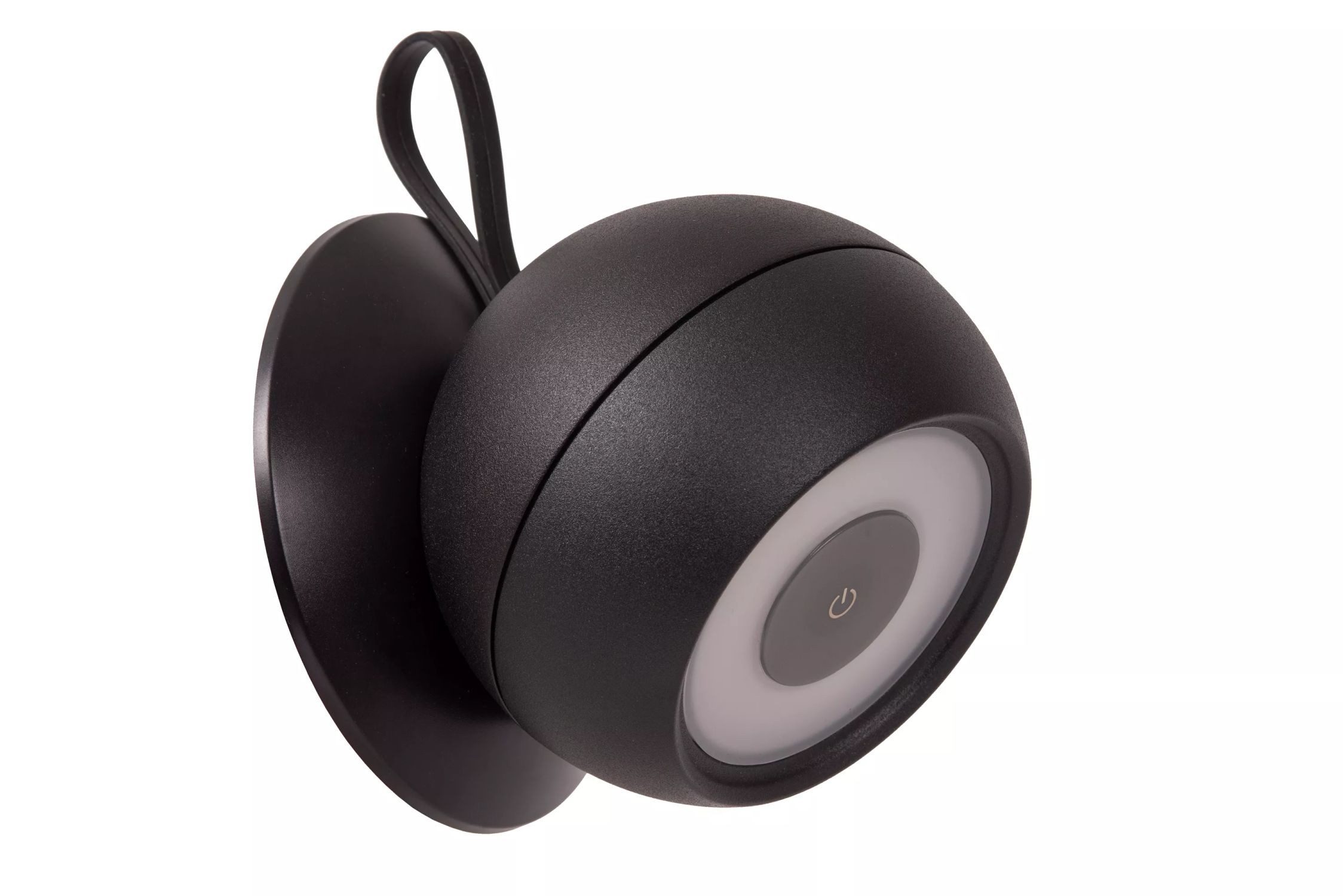 Licht-Erlebnisse Deckenstrahler NUNO, LED fest integriert, Warmweiß, LED Aluminium Akku mit Dimmer Touch Funktion IP54 verstellbar Schwarz
