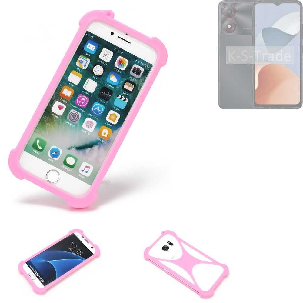 K-S-Trade Handyhülle für ZTE Blade A34, Handy Hülle Schutz Hülle Bumper Silikon Schutz Hülle Cover Case
