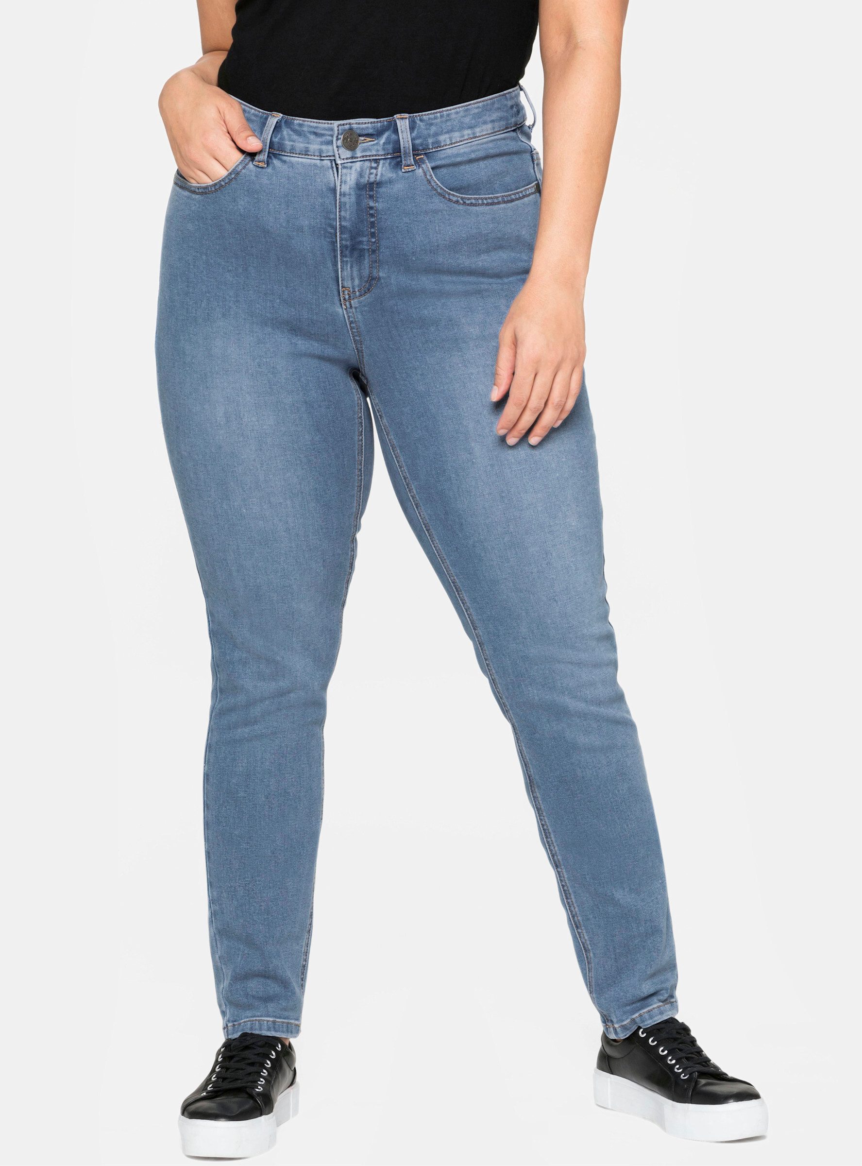 Sheego Bequeme Jeans Röhrenjeans günstig online kaufen