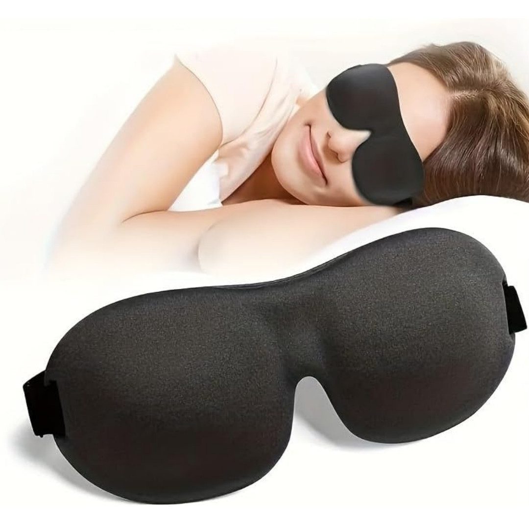 inschimmer Schlafmaske 3D Schlafmaske Atmungsaktive Schlafbrille Lichtblockierend Unisex