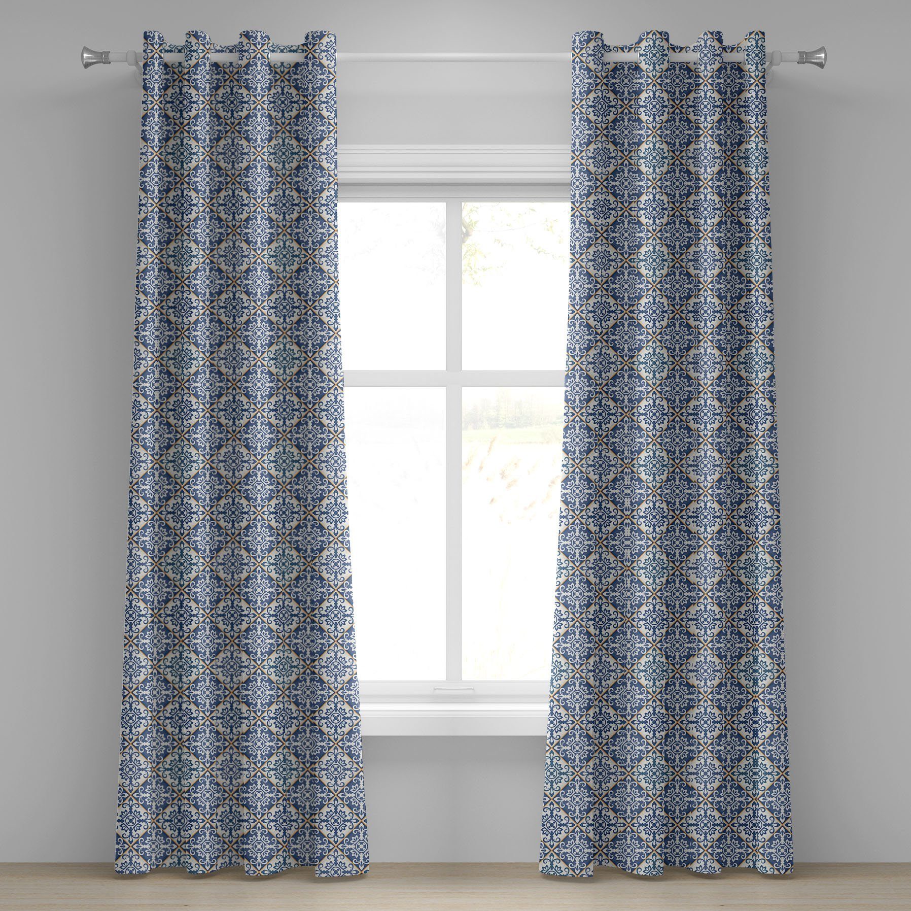 Abakuhaus Gardine Dekorative 2-Panel-Fenstervorhänge für Schlafzimmer günstig online kaufen