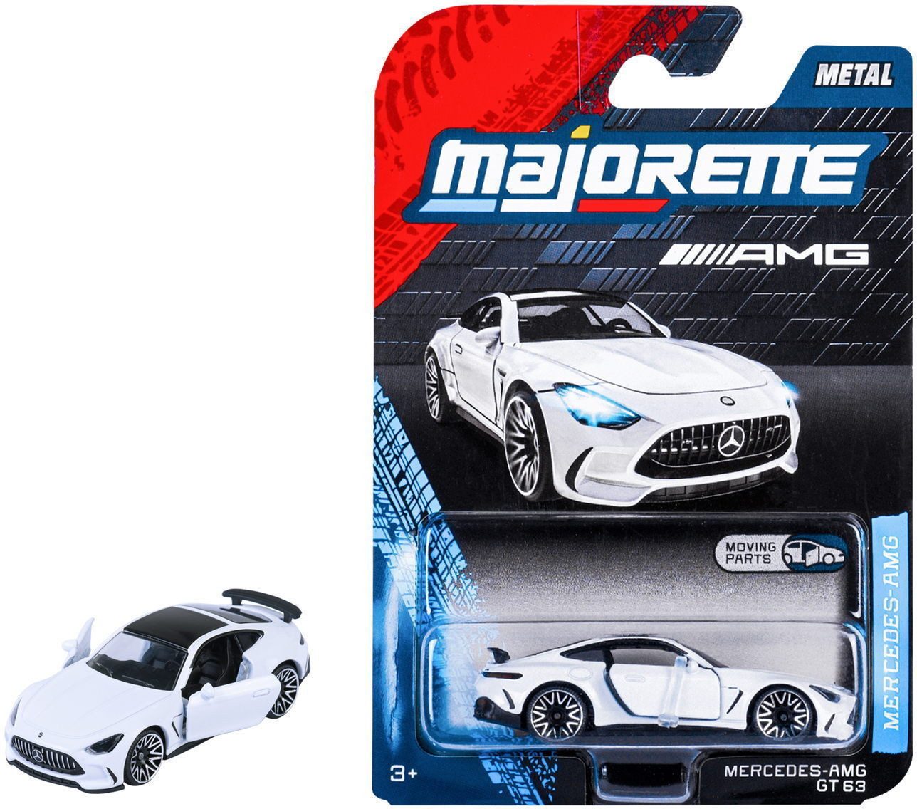 majORETTE Spielzeug-Auto Spielzeugauto Mercedes-AMG GT 63 weiß 7,5 cm 8502100001Q01