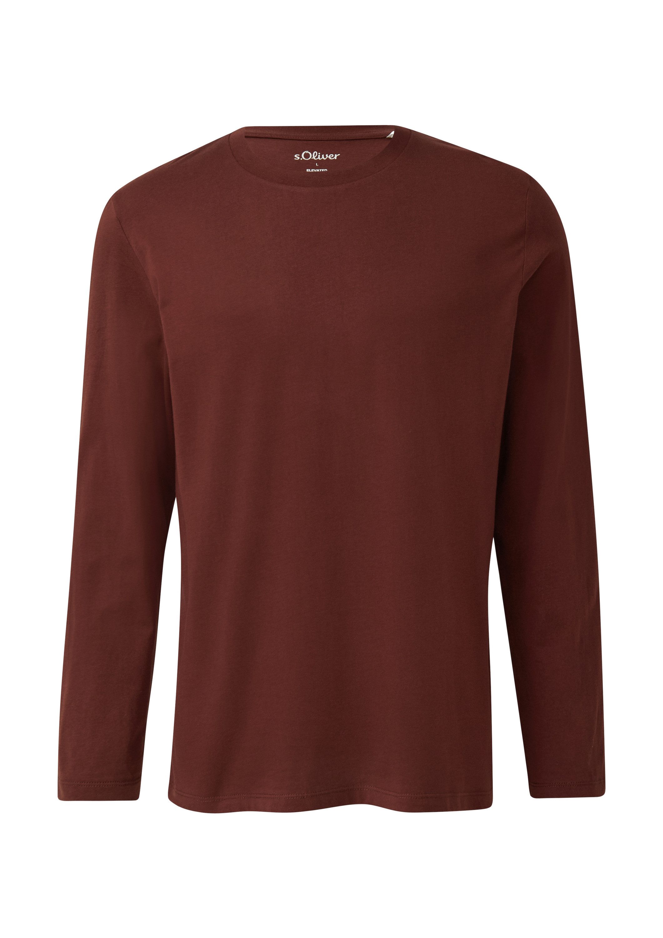 s.Oliver Langarmshirt T-Shirt Weiches Langarmshirt aus Baumwolle günstig online kaufen