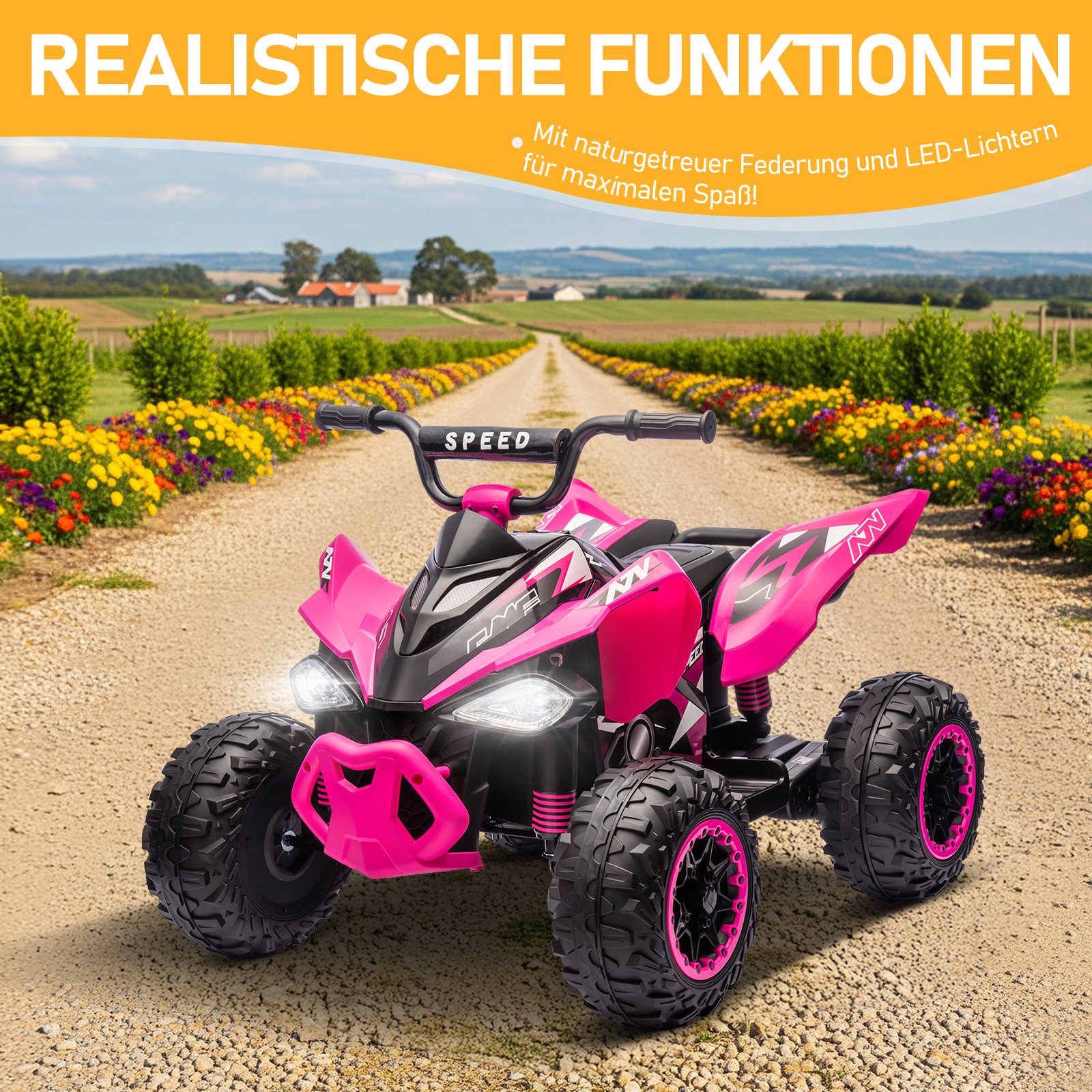 LALAHO Elektro-Kinderquad Kinder Quad Elektro, Elektro-Kinderquad, 12V, lan günstig online kaufen