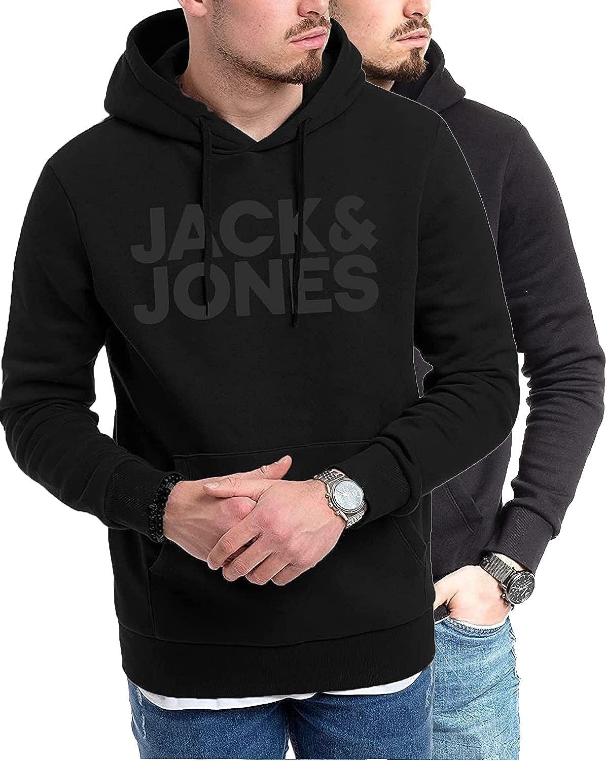 Jack & Jones Kapuzensweatshirt (Spar Set, 2er Pack) Doppelpack Hoodie mit Printdruck Doppelpack Mix 5