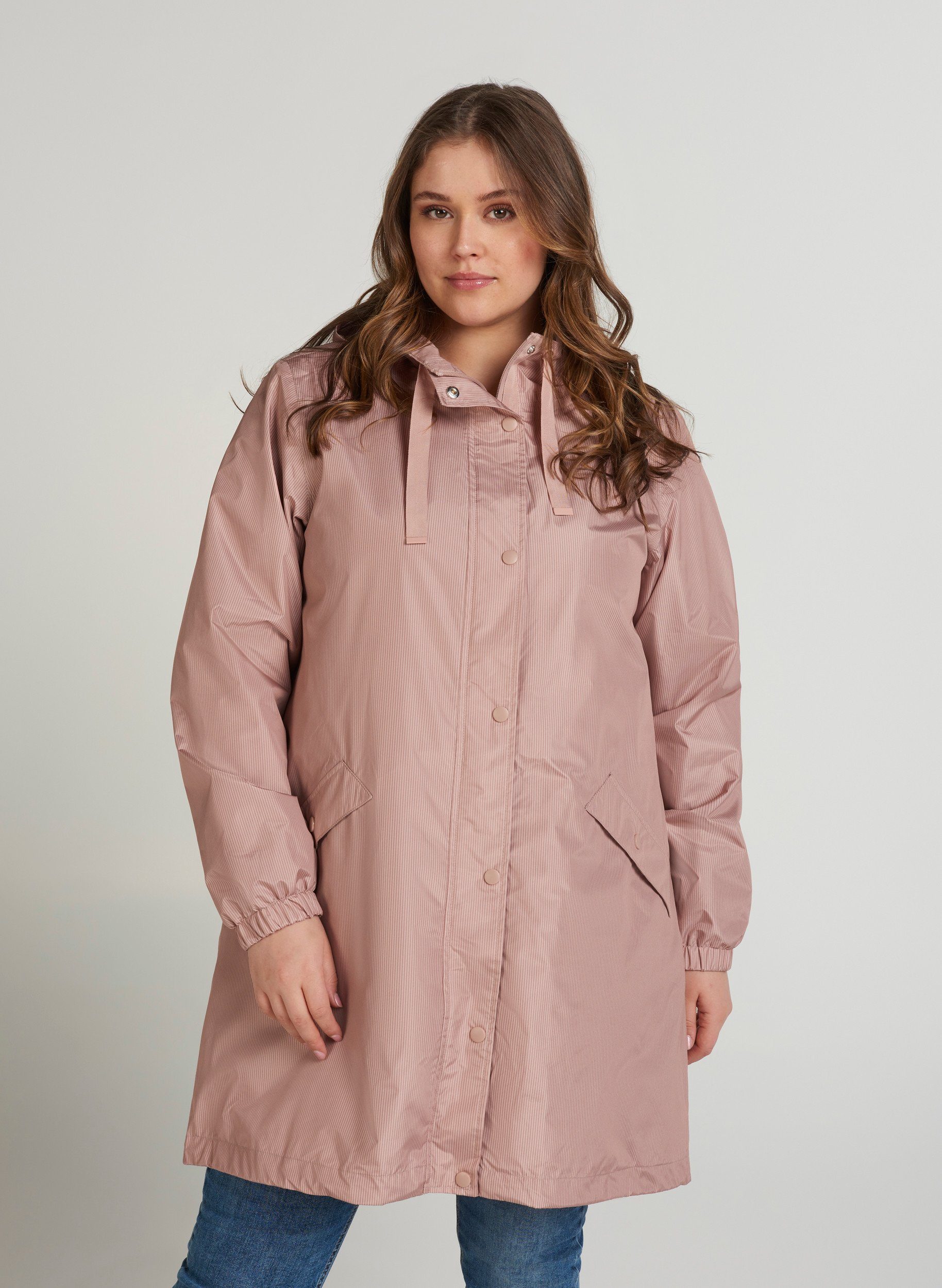 ZAY Regenjacke Große Größen Damen Regenjacke mit Reissverschluss Kapuze und  Taschen online kaufen | OTTO