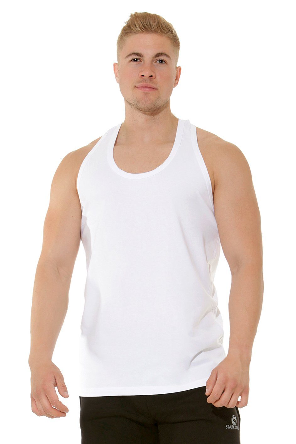 Stark Soul® Muscleshirt Muscle Shirt, U-Neck mit Racer-Back Lockerer Schnitt mit U-Ausschnitt