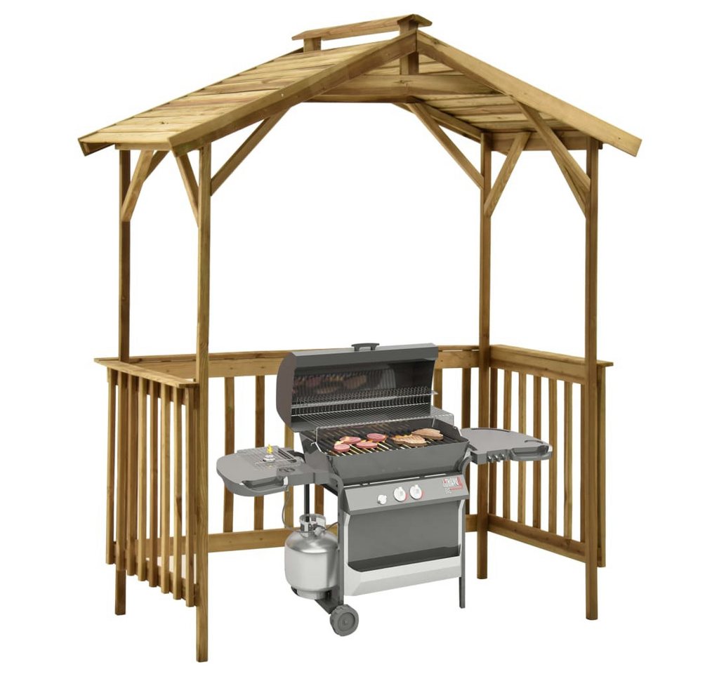 Thumbnail - vidaXL Pavillon Grillpavillon Grilldach Gartenzelt Kiefernholz Imprägniert 163,5x93x21