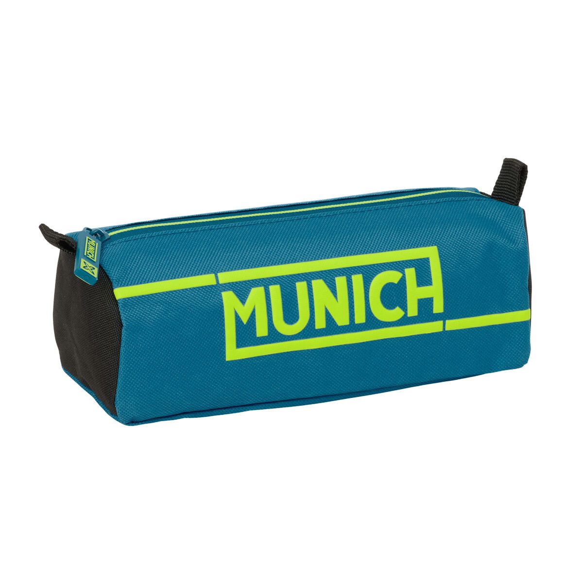 Munich Federtasche Federmappe Munich Land Schwarz grün 21x8x7 cm