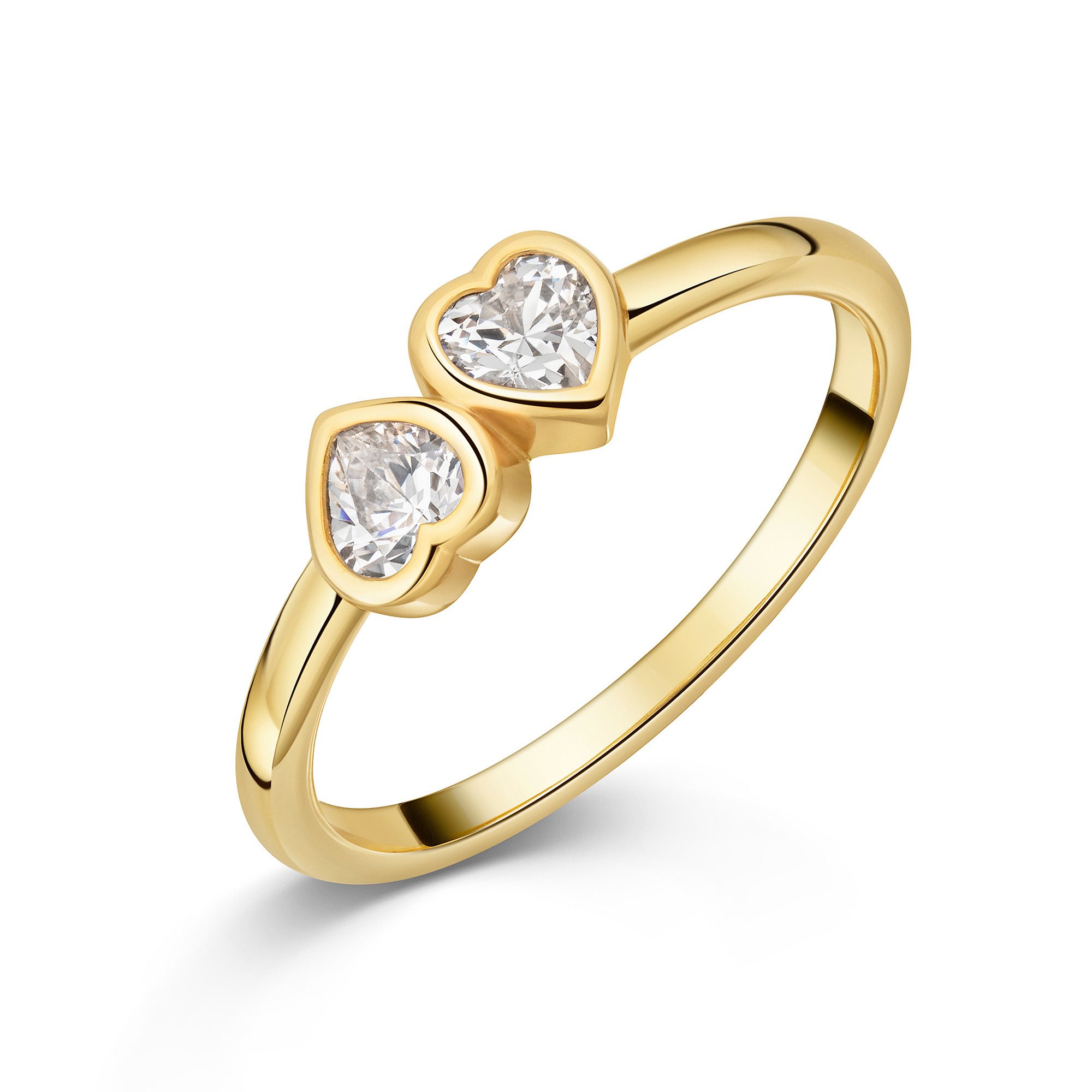 Fingerring Schmuck Geschenk Silber 925 Damenring Ring Herzen