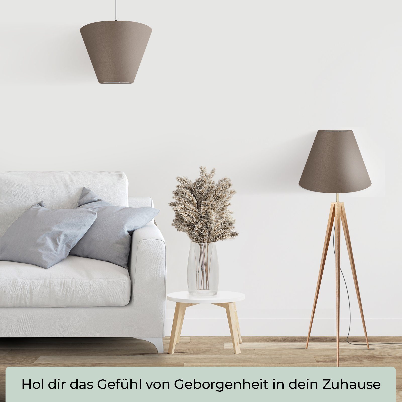 Wogati Lampenschirm Wogati Premium Stehlampe Lampenschirm Konisch