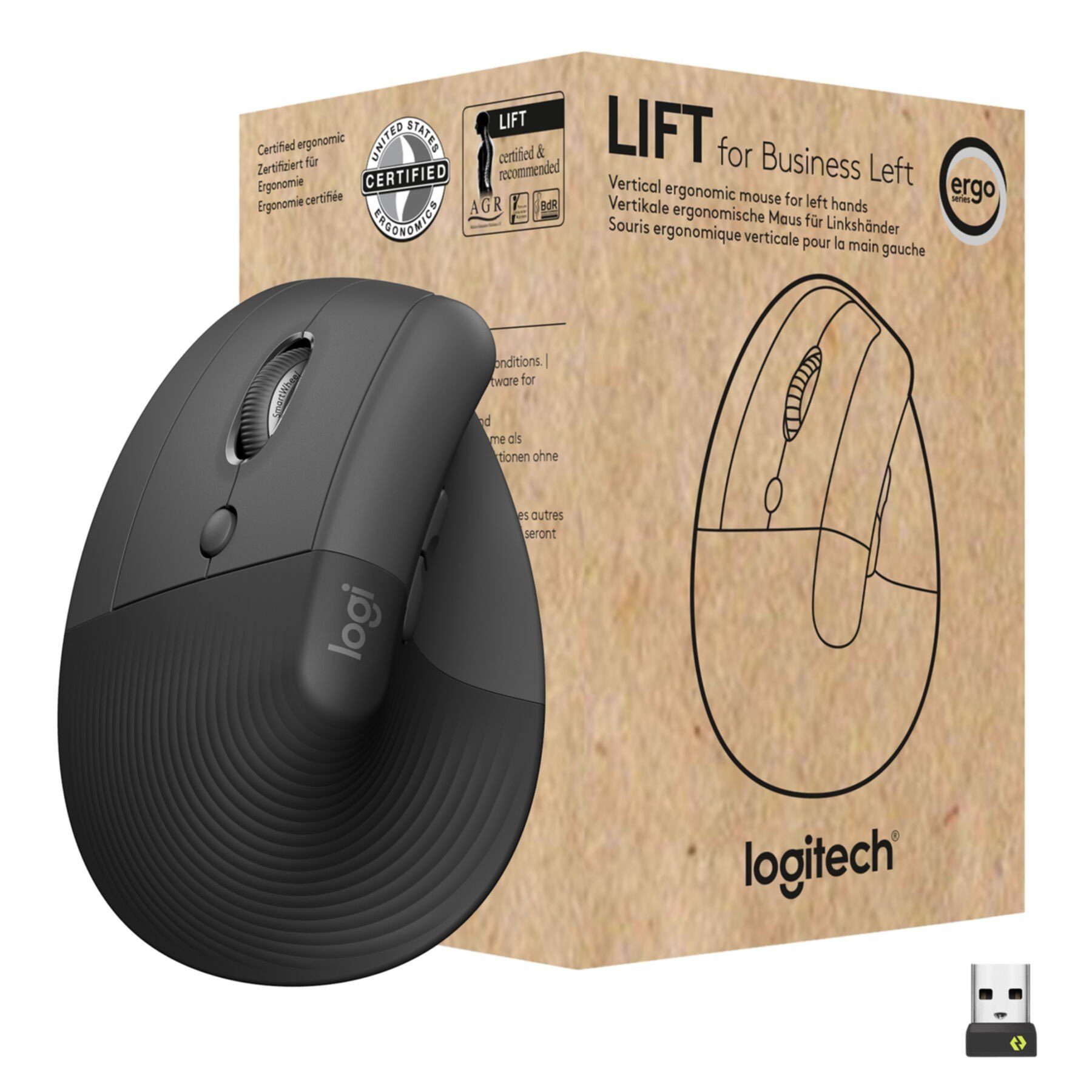 Logitech Lift for Business Maus