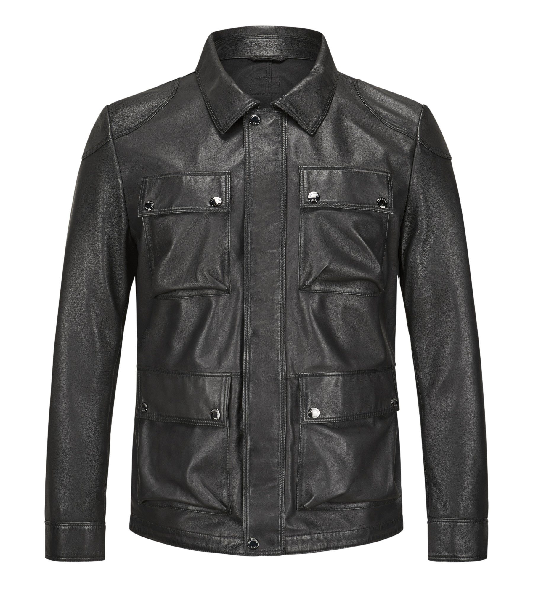 Milestone Lederjacke MSAlexis aus Lammleder mit aufgesetzte Taschen