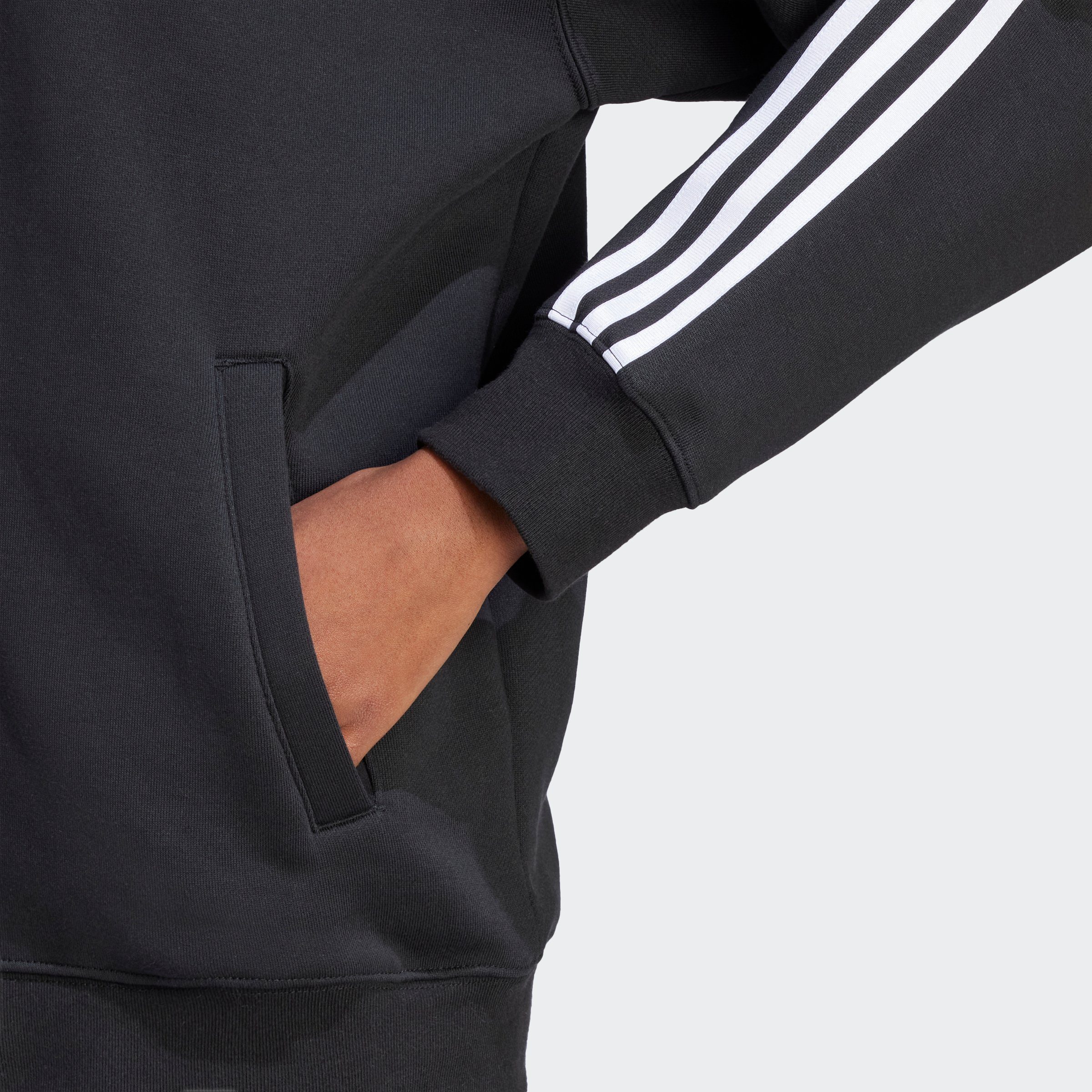 Black ADICOLOR KAPUZENJACKE 3STREIFEN adidas Kapuzensweatshirt CLASSICS Originals