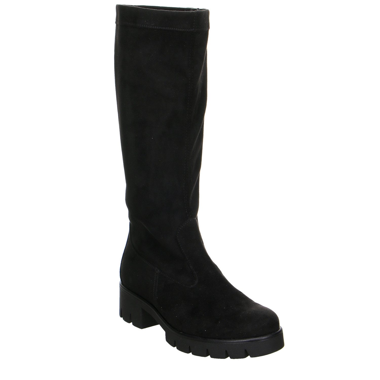 Gabor Comfort Gabor Fashion Velour Schaftstiefel schwarz Stiefelette günstig online kaufen