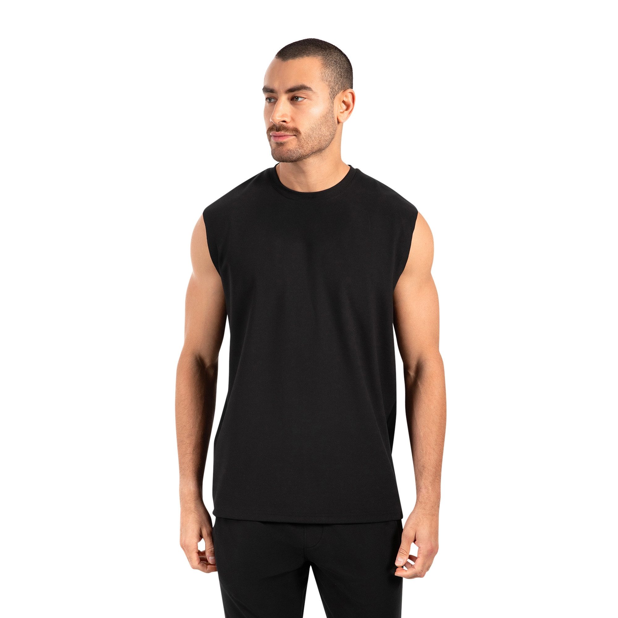 Smilodox Tanktop Xion, Ärmelloses Sportshirt 3D Rubber Print, Hohe Bewegungsfreiheit Minimalistisches Design Training Sport Freizeit Alltag Gym