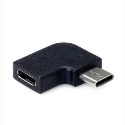 VALUE USB 3.2 Gen 2 Adapter, USB Typ C - C, ST/BU, 90° Computer-Adapter USB Typ C (USB-C) Weiblich (Buchse) zu USB Typ C (USB-C) Männlich (Stecker)