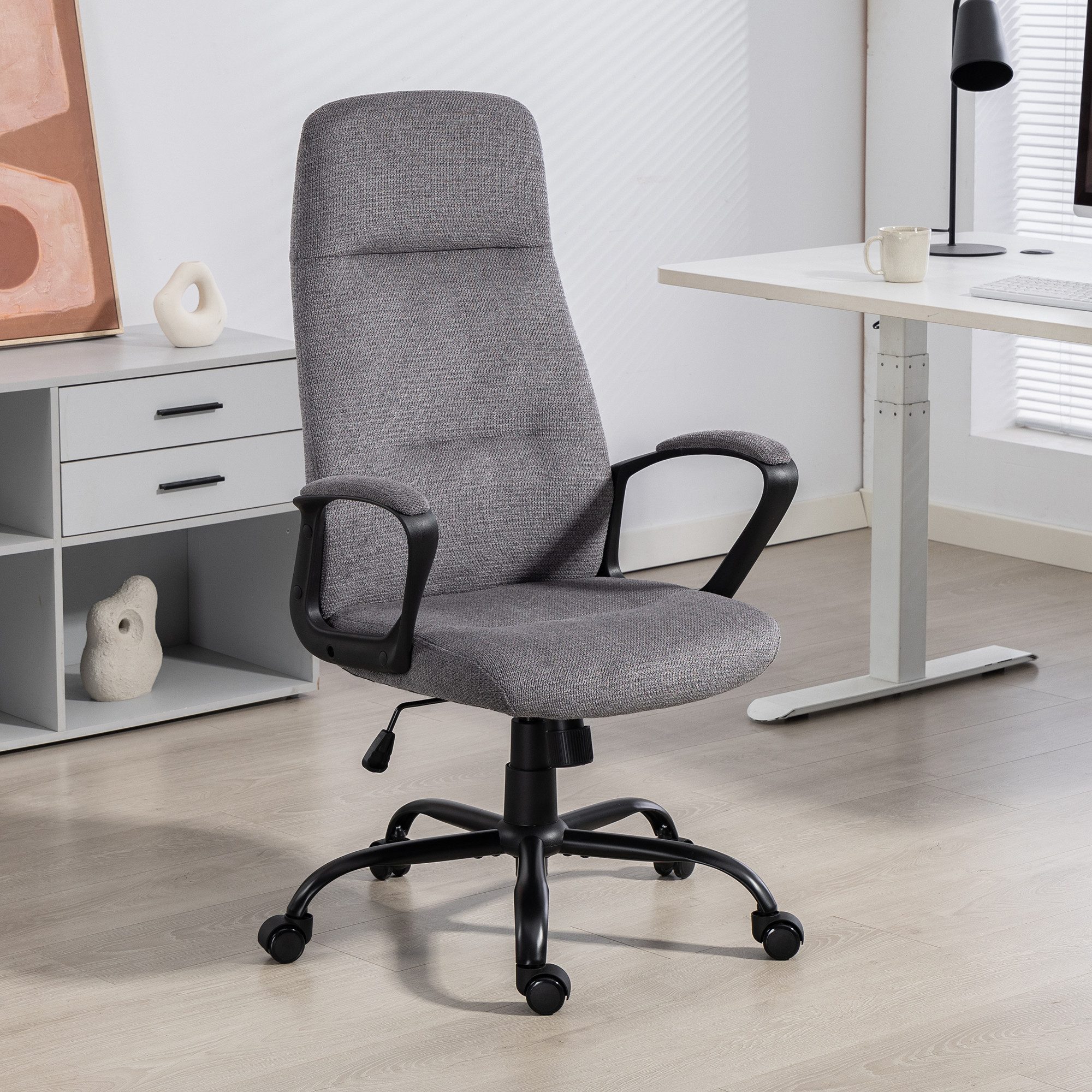 Duo Collection Chefsessel Merlin, Schreibtischstuhl, mit gepolsterten Armlehnen