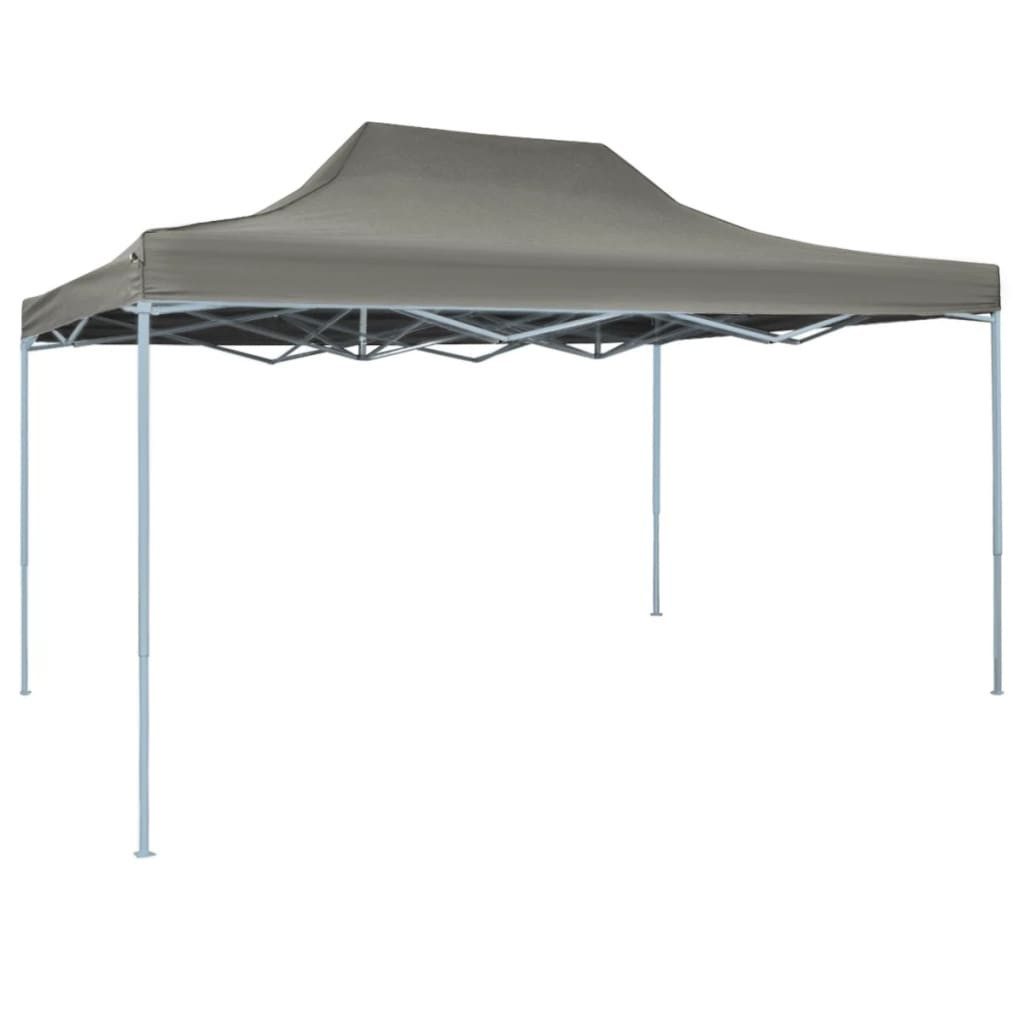 vidaXL Pavillon anthrazit - ohne Seitenwände Pop-Up Profi Partyzelt Gartenzelt 3x4 m S