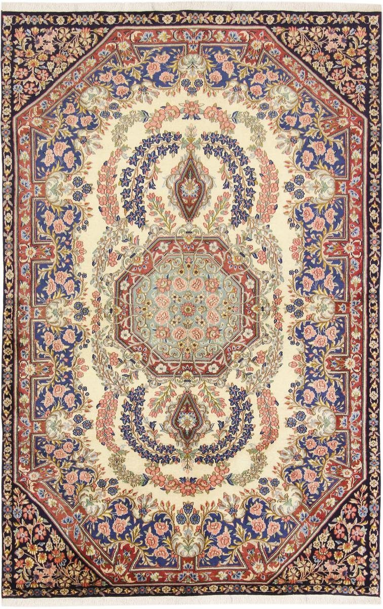 Orientteppich Kerman Sherkat 150x237 Handgeknüpfter Orientteppich / Perserteppich, Nain Trading, rechteckig, Höhe: 12 mm