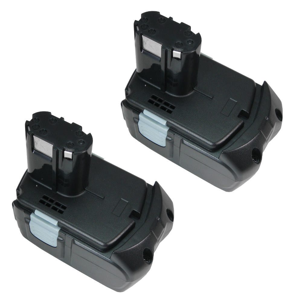Trade-Shop 2x Akku passend für Hitachi G 18DL G 18DLX G18DL KC 18DA RB 18DL Akku Li-Ion 4000 mAh (18 V)