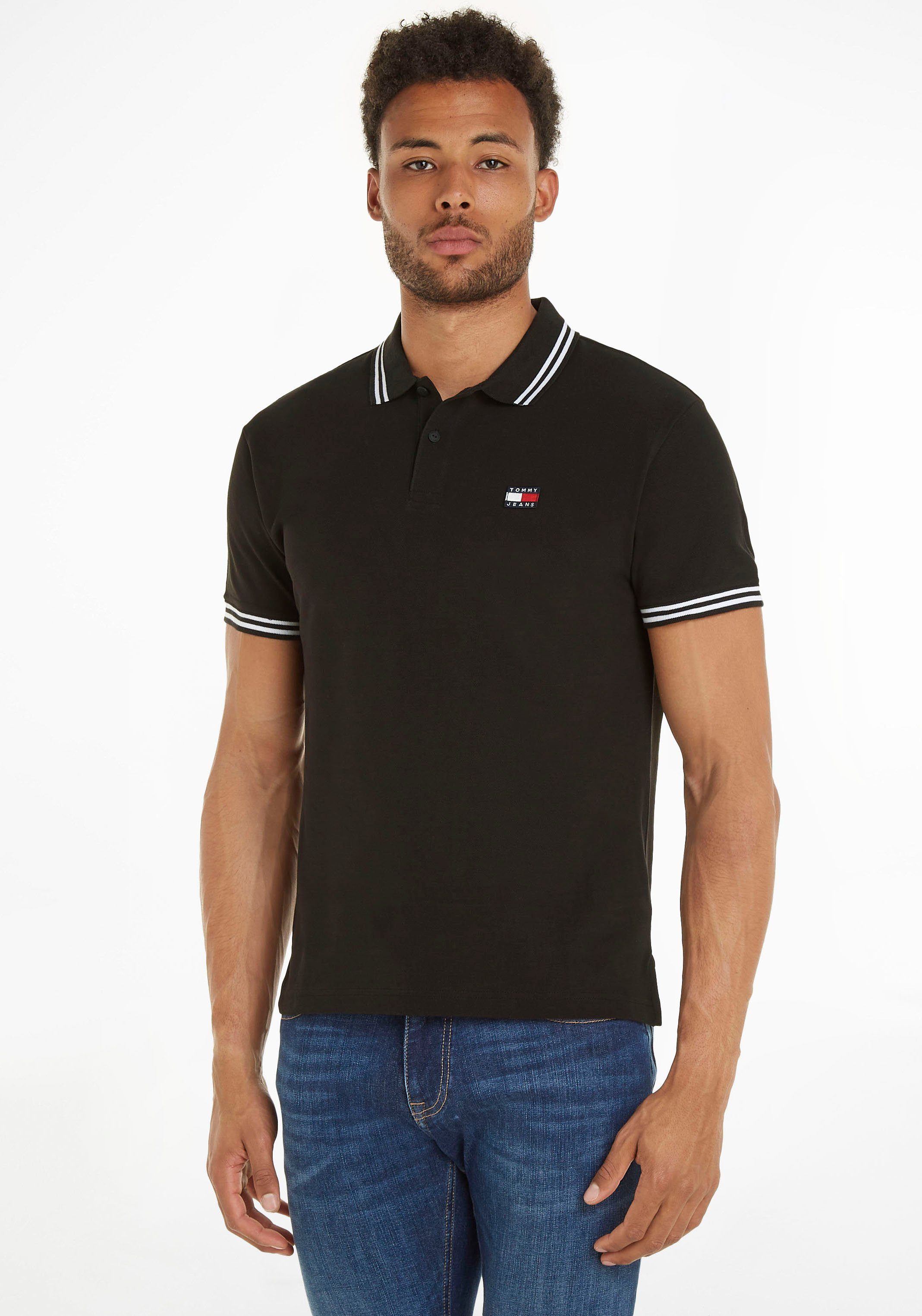 Tommy Jeans Poloshirt TJM CLSC TIPPING DETAIL POLO Black | Poloshirts