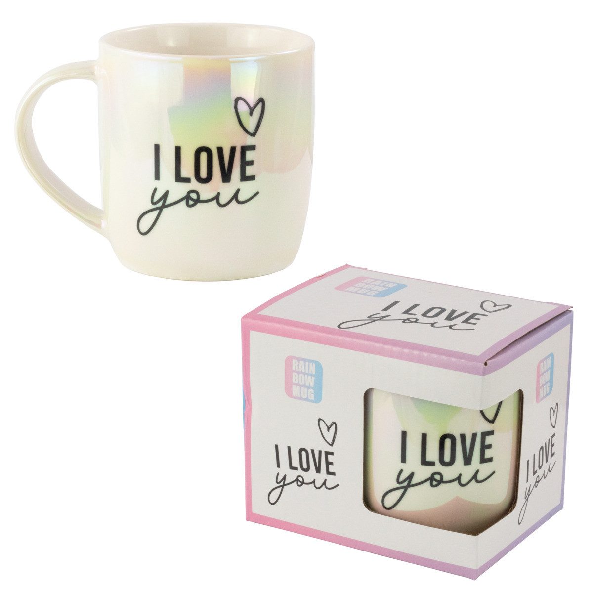 STABILO Tasse Tasse Rainbow Mug I Love you Porzellan 350ml