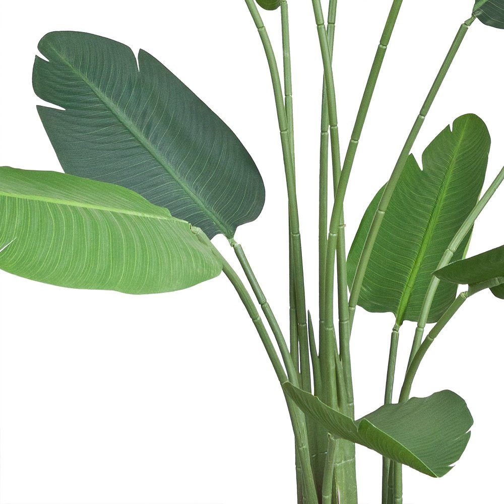 Decovego, Strelitzie Kunstpflanze Pflanze Künstliche 170 Höhe cm, Paradiesvogelblume cm Kunstpflanze 170
