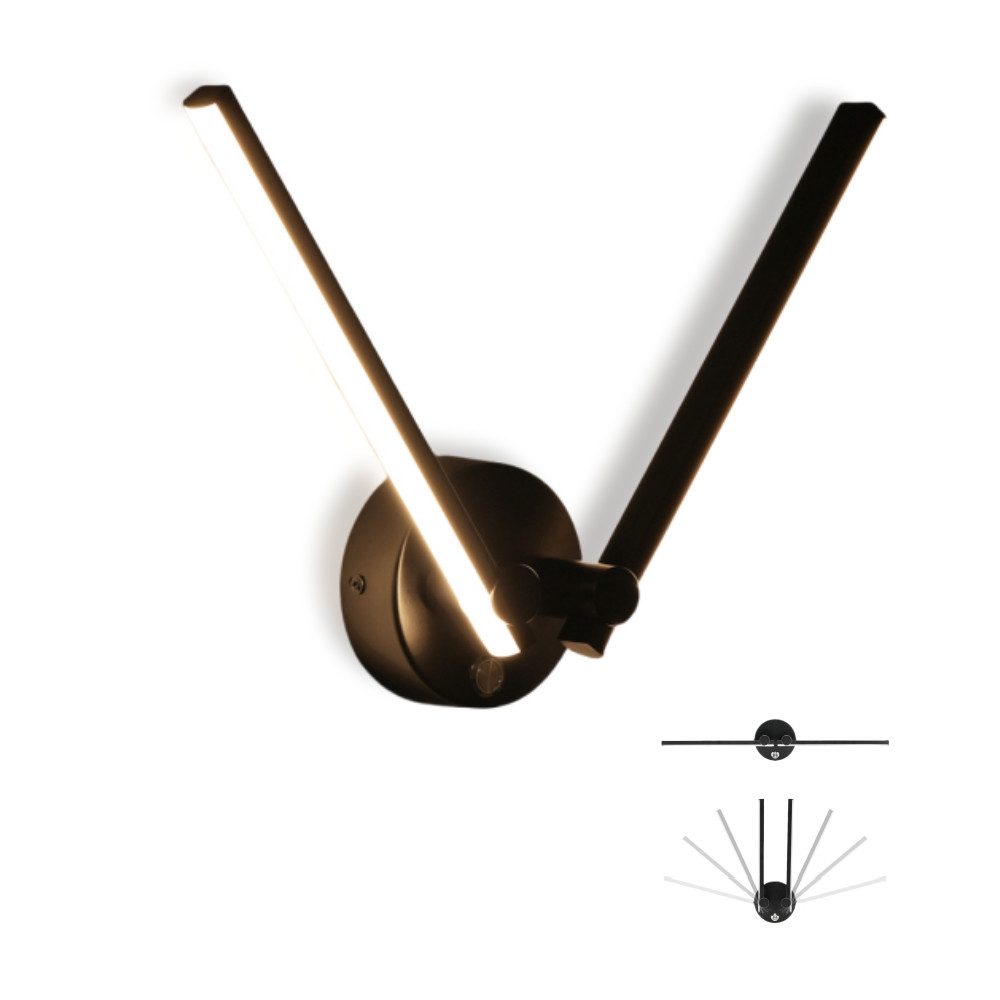 WILGOON Wandleuchte Wandlampe Wohnzimmer 180° Schwenkbar günstig online kaufen