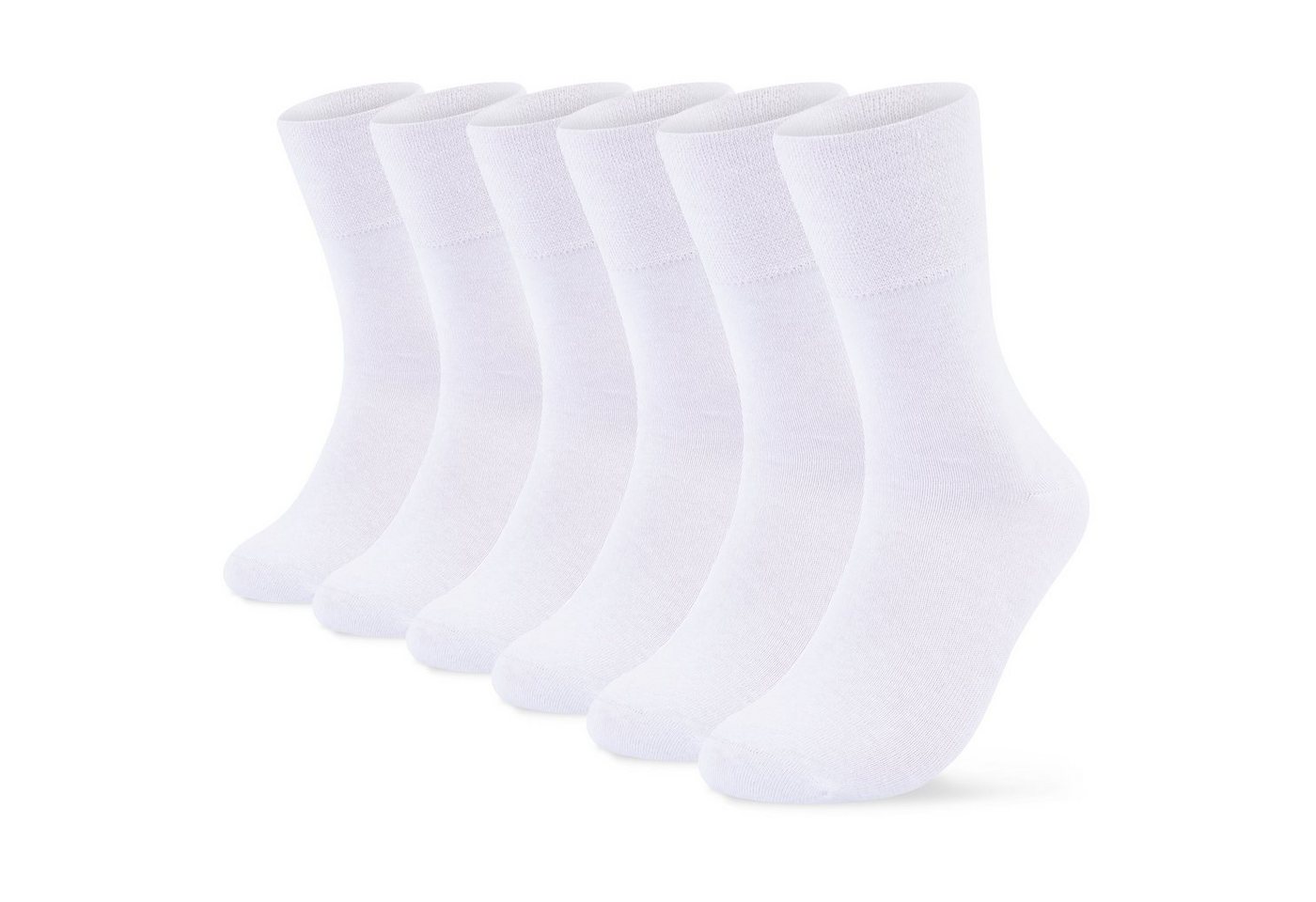 sockenkauf24 Gesundheitssocken 6 Paar Herren & Damen Socken ohne Gummibund und ohne Naht Diabetiker geeignet WP