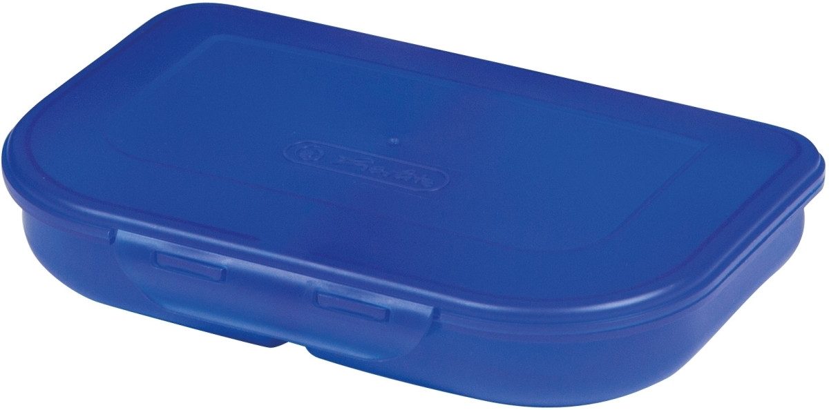 Herlitz Geschirr-Set Brotdose 23x15,5x4cm blau Packung mit 2 Stück
