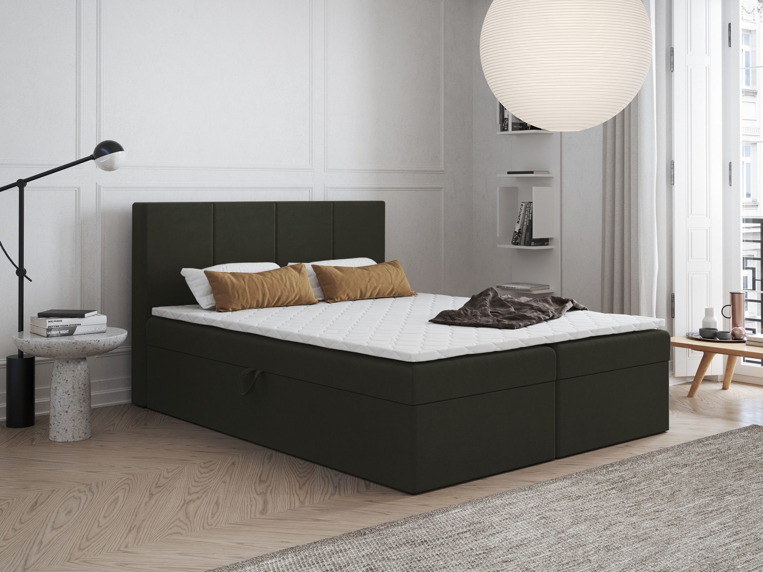 Godre Boxspringbett mit Bettkasten FARO 120x200 günstig online kaufen