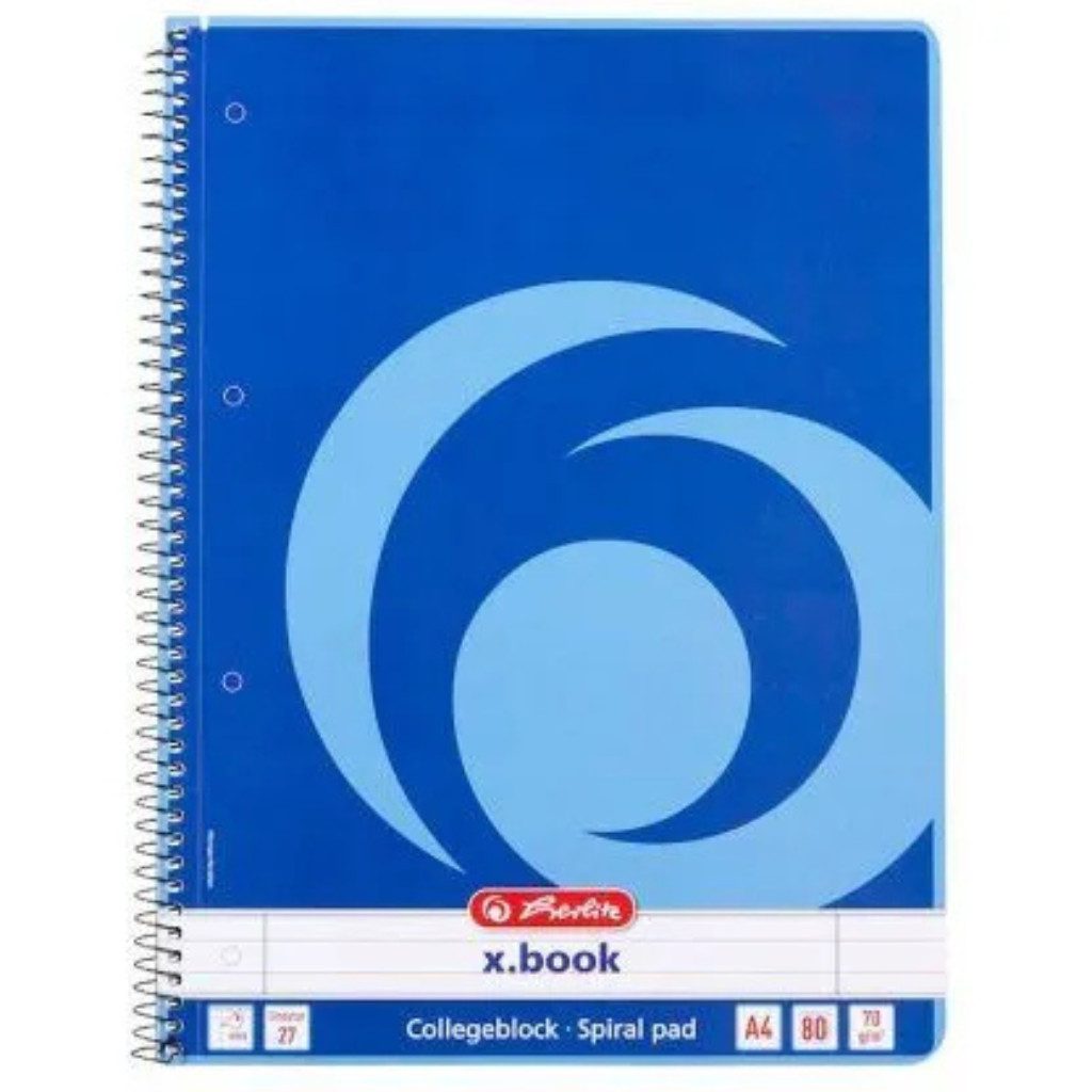 Herlitz Collegeblock herlitz Collegeblock liniert DIN A4, Praktische Lineatur mit Doppelrand für klare Struktur!