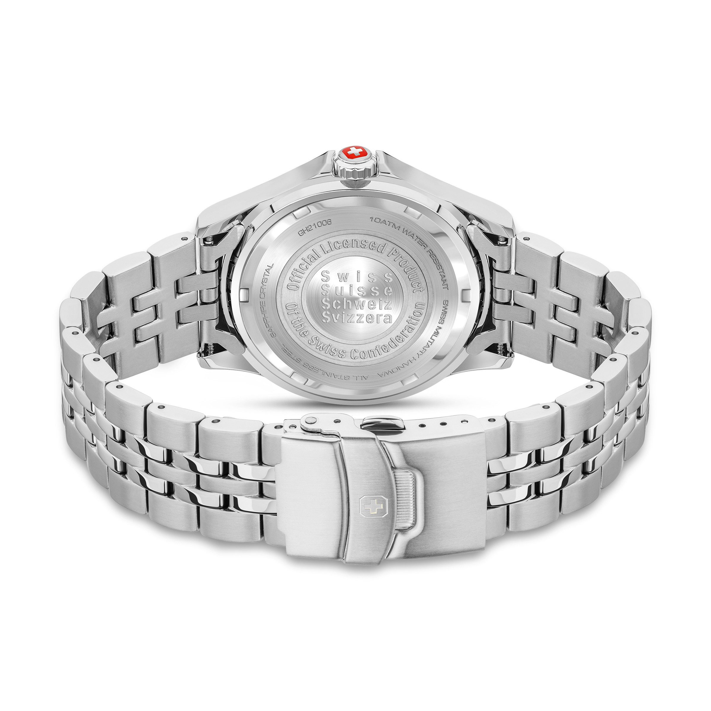 Swiss Military Hanowa Quarzuhr Flagship X SMWGH2100602, Armbanduhr, Herrenuhr, Swiss Made, Edelstahlarmband, analog, Tag